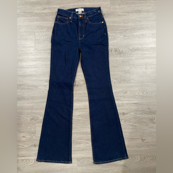 Women's Madewell Skinny Flare‎ Dark Wash NM251 Jeans 24 - Picture 2 of 7